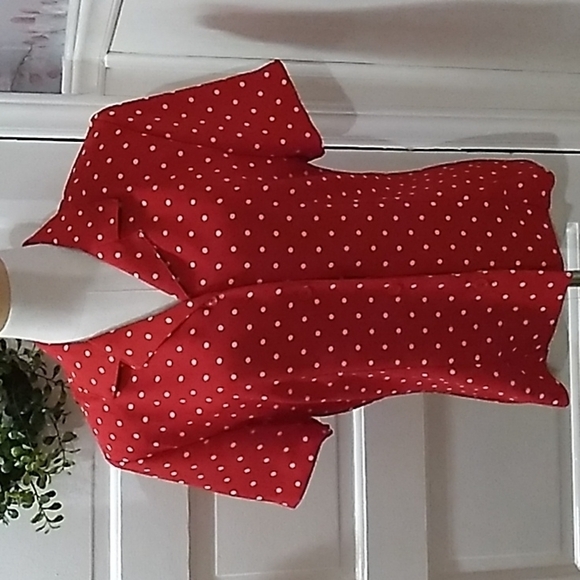 Vintage 1990s Sag Harbor medium red blouse 👚 - Picture 1 of 3